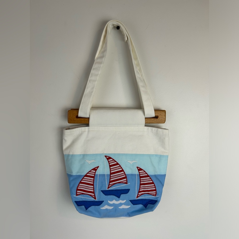 Vintage Sailboat Purse
